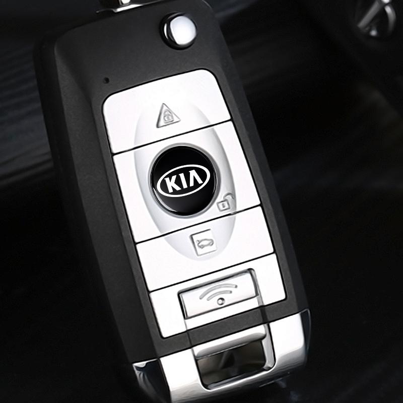 2/5/10Pcs 14mm Fashion Car Remote Key Fob Emblem Badge Radio button Sticker Accessories For KIA Cerato Sportage R K2 K3 K5 Sorento Sportage R Rio Soul