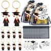 20pcs Zinc Alloy Keychains Graduate Key Rings with Bag Graduation Souvenirs For Educators Students Nurses Boys Girls