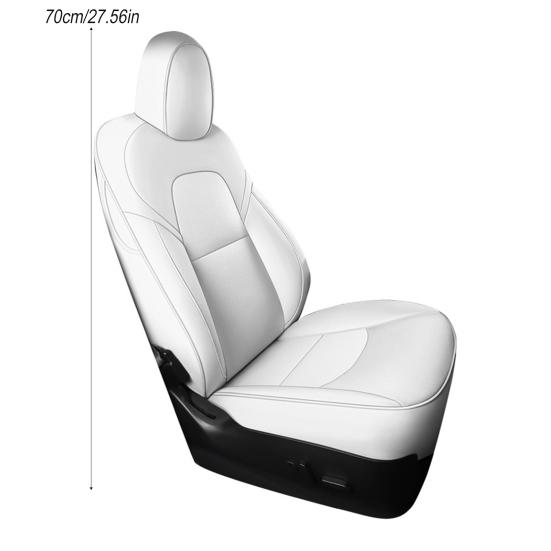 Yousheng Full Set Seat Covers for Tesla Model Y 2020-2024 Waterproof Faux Leather Protectors Easy Installation Child Seat Protector