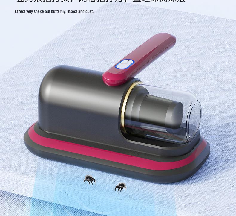 Handheld Wireless Ultrasonic Mite Remover with UV Sterilization and Powerful Suction