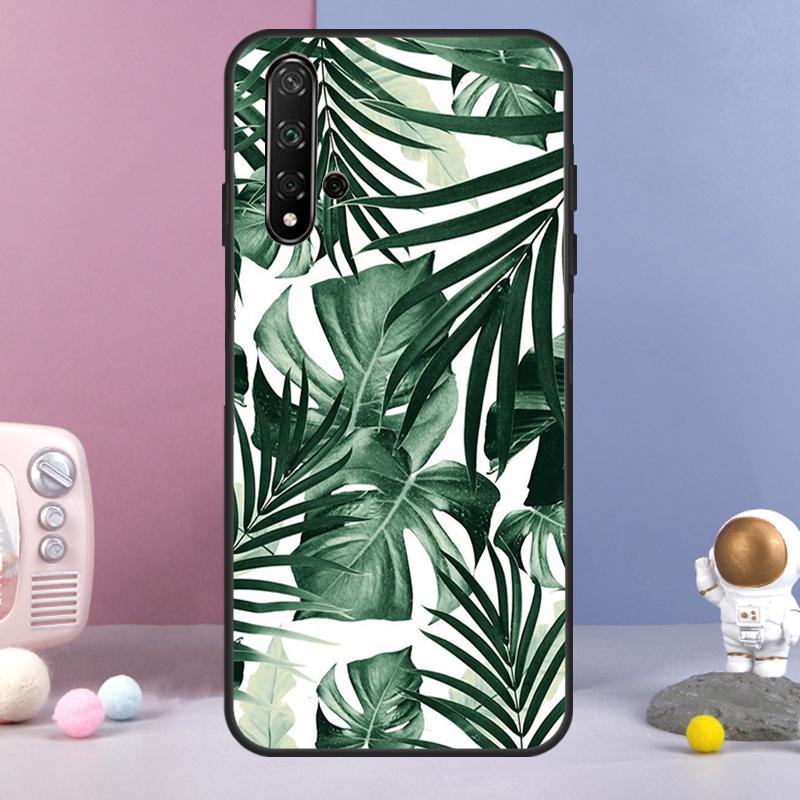 Tropical Leaf Pattern For Huawei Nova 3i 7i 8i 11i 12i 9 10 SE Y60 Y61 Y70 Y72 Y73 Y90 Y91 P20 P40 P30 Lite Case