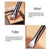 Yousheng 2Pcs Eyebrow Brushes Soft Bristles Labor-saving Nylon Inclined Flat Angled Eyeliner Brushes Makeup Tools Women Makeups