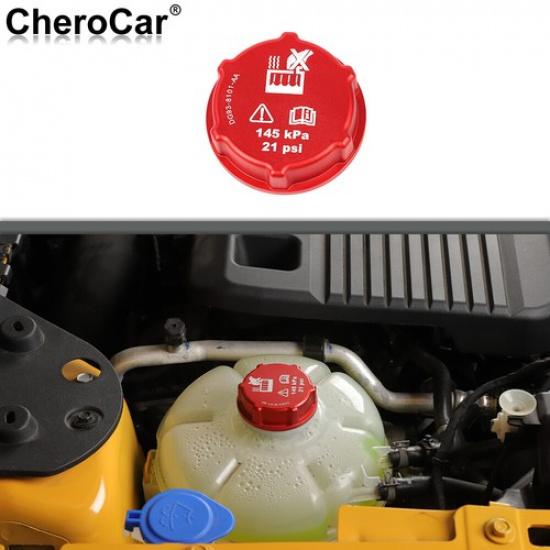 Red Engine Water Tank Cap Cover for Ford Bronco/Bronco Sport 21+ Aluminum Alloy