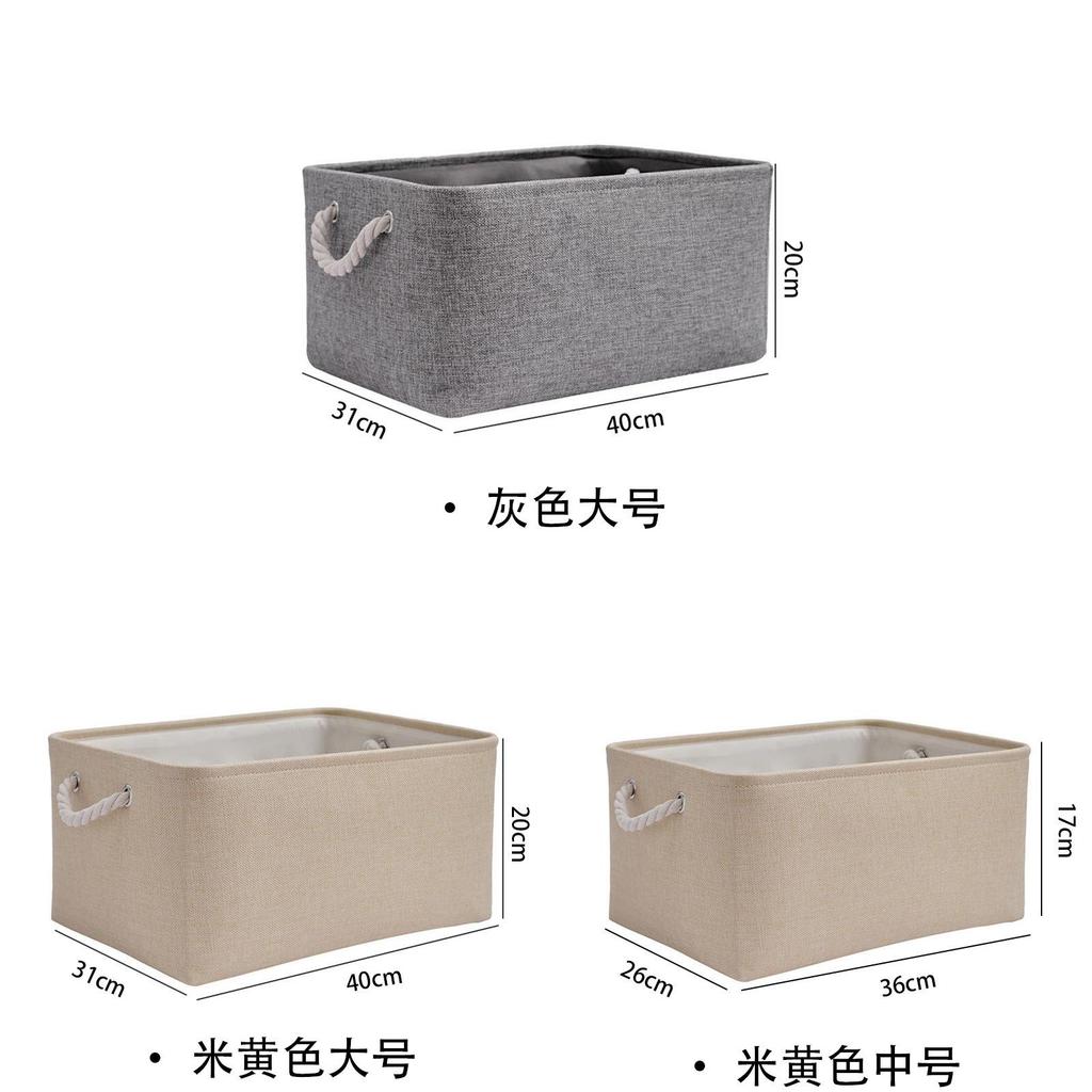 Foldable Linen Storage Basket With Large Capacity For Cosmetics And Clothes