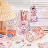 Cartoon Round Folding Pen Holder - Creative Desk Storage for Students & Offices