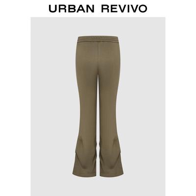 UR Women's Retro Drawstring Flared Trousers