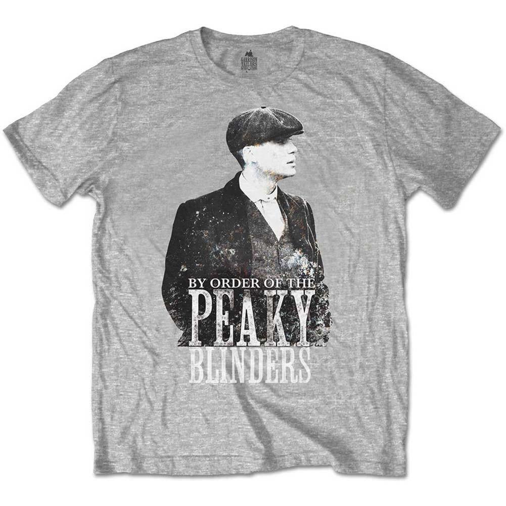 Men s Peaky Blinders Grey Character Slim Fit T-shirt X-Large Grey 2XL