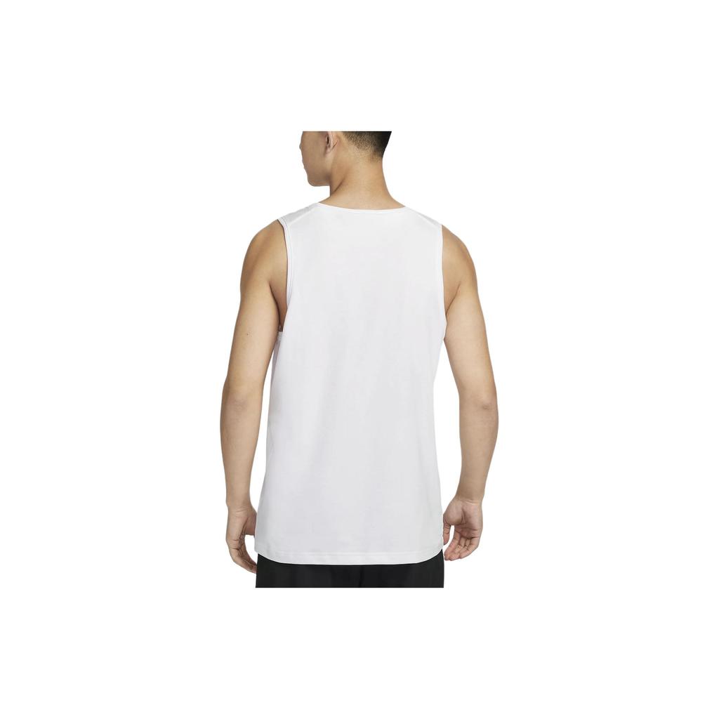 Nike Dri-FIT Versatile Solid Color Crew Neck Casual Sleeveless Vest Men Tops White DV9834-100