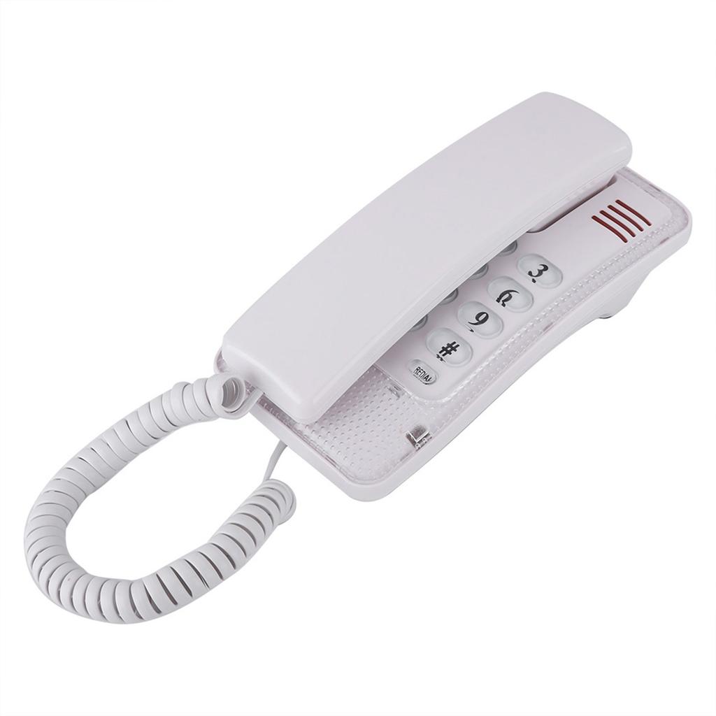 Wall Mount Landline Telephone Extension No Caller ID Home Phone For Hotel Family