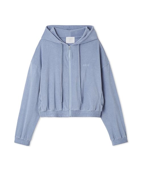Emi PlaX Pile Hooded Free Size Parka, 13WCD252020, Women's, Blue,