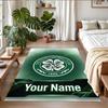 Dywanik z kryształowego aksamitu z własnym tekstem/imieniem, Miękka antypoślizgowa mata podłogowa, Dekoracja domu Celtic FC