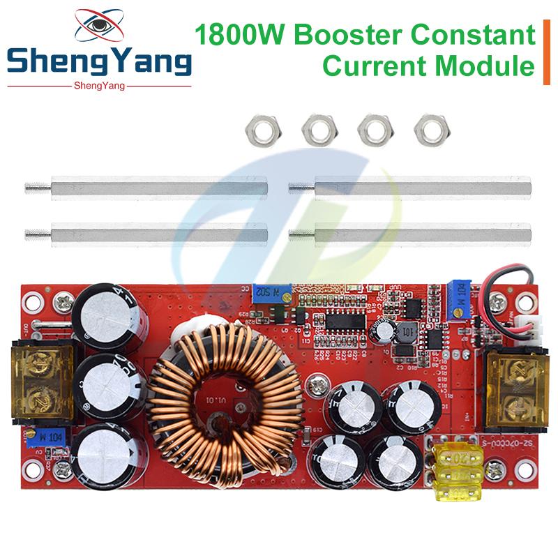 TZT 1800W 40A DC-DC Boost Converter Step Up Power Supply Module 10-60V to 12-90V Adjustable Voltage Charger