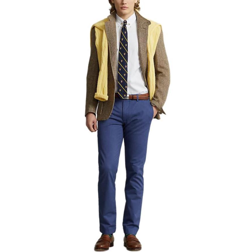 Polo Ralph Lauren FW24 Logo Embroidered Print Solid Color Linen Long Sleeve Shirt Men Shirts White MNPOWOV16824146-100