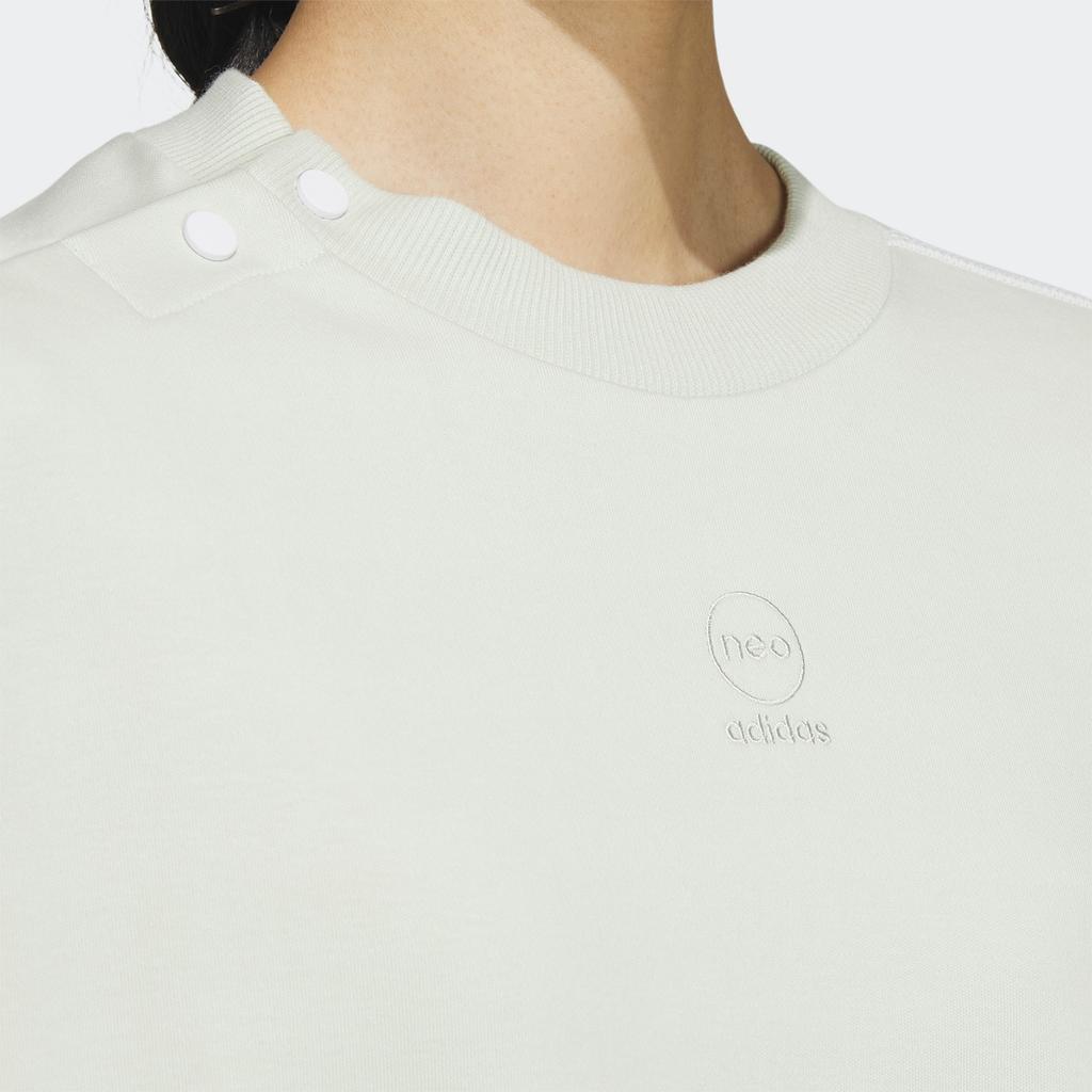 (WMNS) adidas neo Crewneck Sweatshirt 'White' Women's IK3427