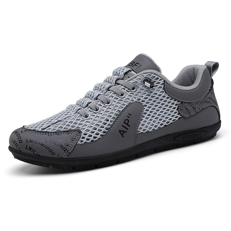 Summer new mesh breathable deodorant shoes soft sole outdoor leisure sports lazy shoes