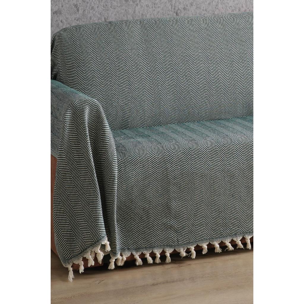 Natural Sofa Cover Ecru Covering The Arms 180x300