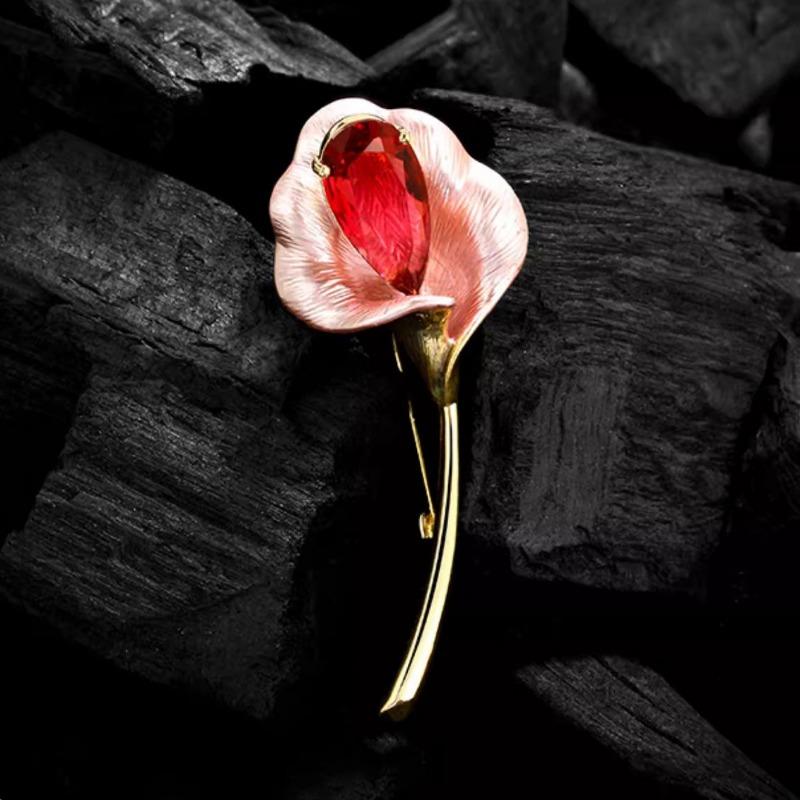 Calla Lily Brooch, High-end Feminine Design Sense, Niche Brooch for Suit Pins
