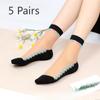 5 Pairs of Women's Spring and Summer Thin Ice Silk and Cotton Bottom Crystal Silk Anti Hook Silk Stockings