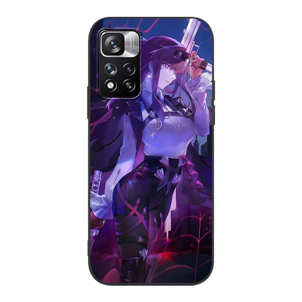 Rail Kafka Honkai Star Case for Xiaomi Redmi 10A 10C 9C 12C 9A 9i 10 12 9 Prime 9T K40 Pro Black Soft TPU Mobile Phone Bag Cover