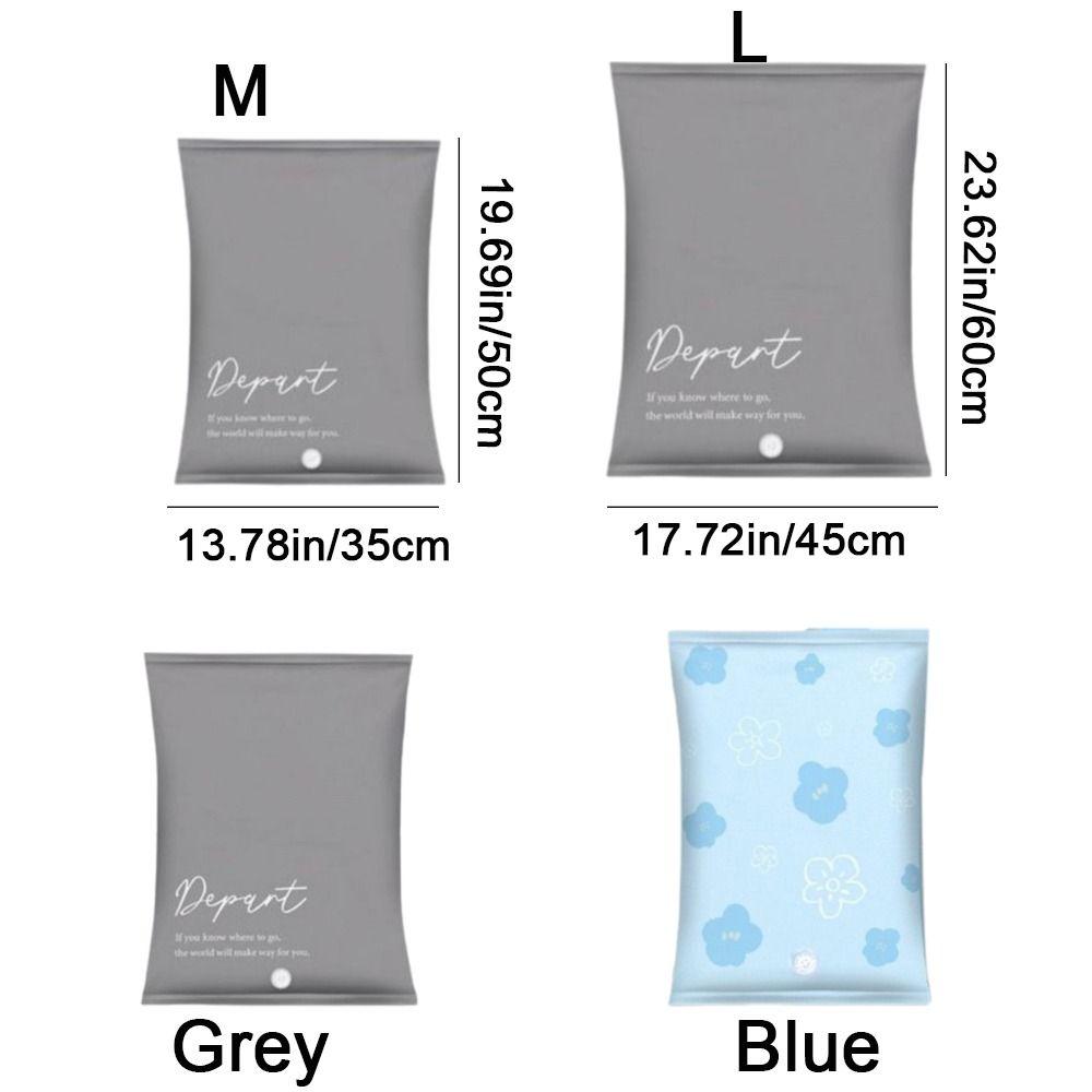 2Pcs Moisture-proof Vacuum Compression Bag Oxford Cloth Hand Roll Bag Vacuum Storage Bags Clothing