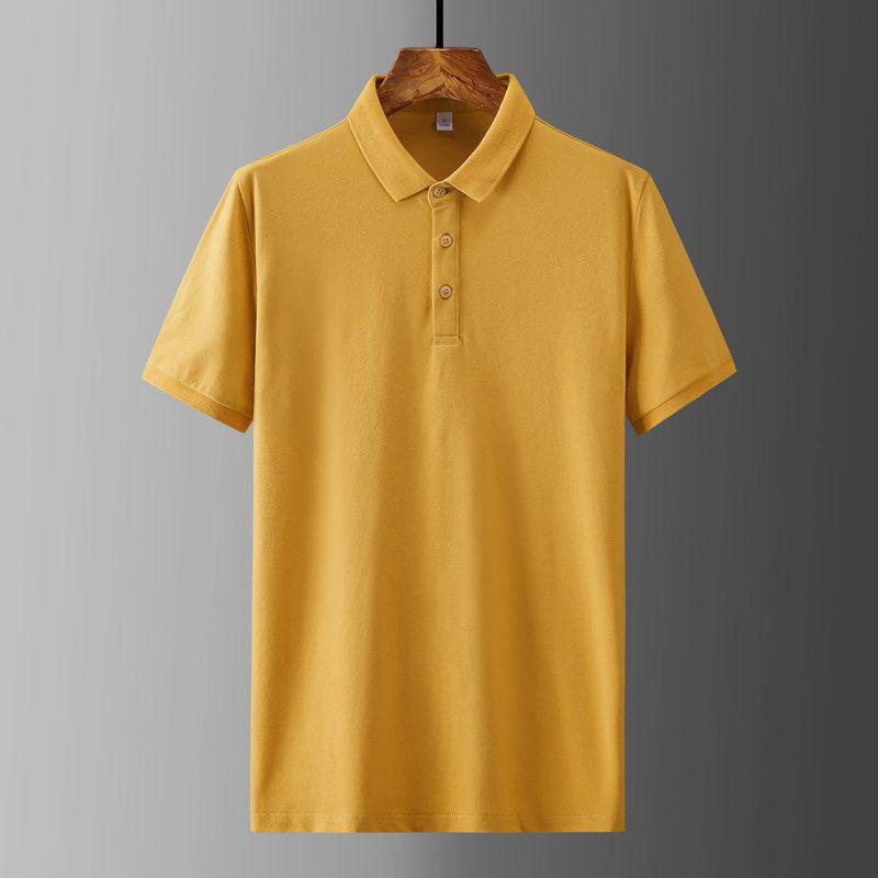 Large Factory OEM Goods Export First-Line Label Cutting Polo Shirt Men's Summer T-shirt Lapel Big Sale Leak-Picking Export Export Order