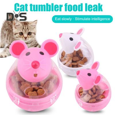 Leckerli-Spender für Katzen, Spielzeug, großes Fassungsvermögen, transparentes Design, Mausform, interaktives Katzenspielzeug, Futterspender, Leckerli-Spielzeug