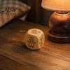 Natural Wood Reading Gift Wooden Decision Dice, 6-Sided Engraved Quotes Prompt, Library Habit Organizer Charm, Fun Companion Book Lover Dice