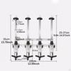 4 Bottle Optic Wall Mount Stand Dispenser Mounted Alcohol Revolving Nozzle Drinkware