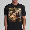 Helloween T-Shirt Band Family Tee Music Heavy Metal T-Shirt Summer Short Sleeve Men's T-Shirt Black Casual Crew Neck Cotton Tee