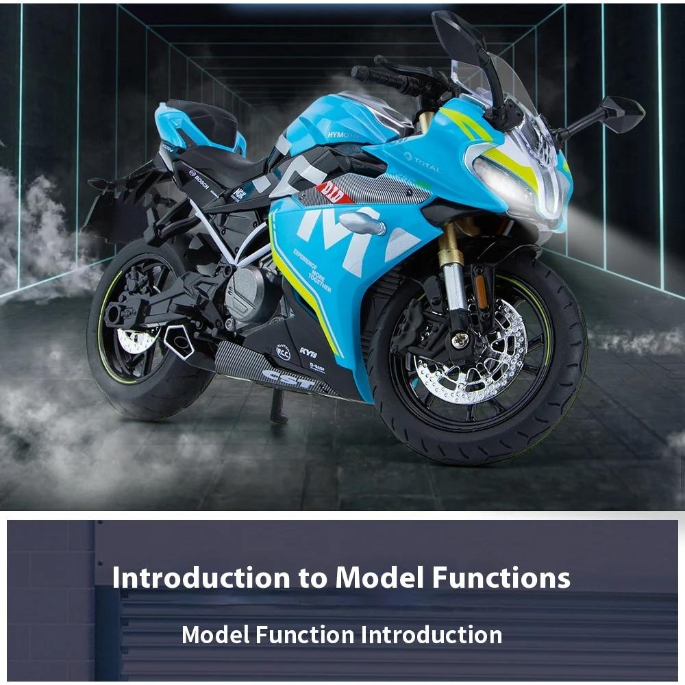 1/12 CFMOTO 250SR Motorradmodell, Simulierte Legierung Druckguss Kinderspielzeug, Motorradgeschenke für Jungen, Auto-Dekoration