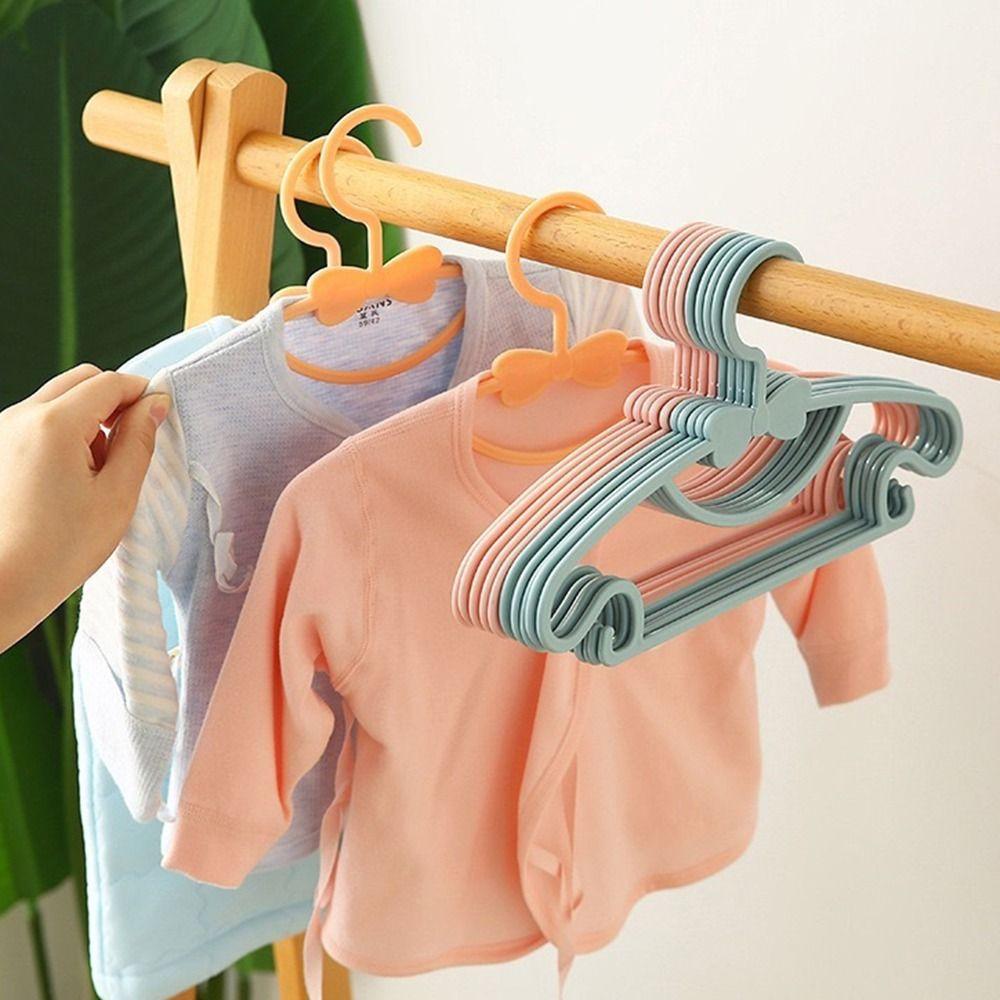 30Pcs Plastic Material Baby Clothes Racks Portable Closet Organizer Kids Clothing Hangers  Travel