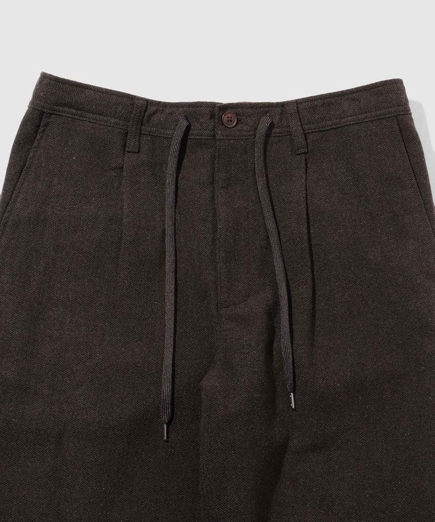 Dickies Men's Easy Pants with Elastic Waist, Drawstring, Pockets, Wool Blend, Brown, Size M