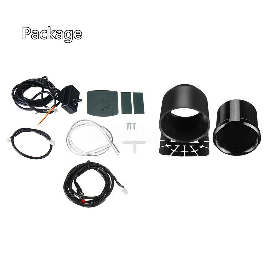 2" 52mm Car Turbo Boost Pressure Gauge Meter Digital LED Display w/Sensor 2 BAR