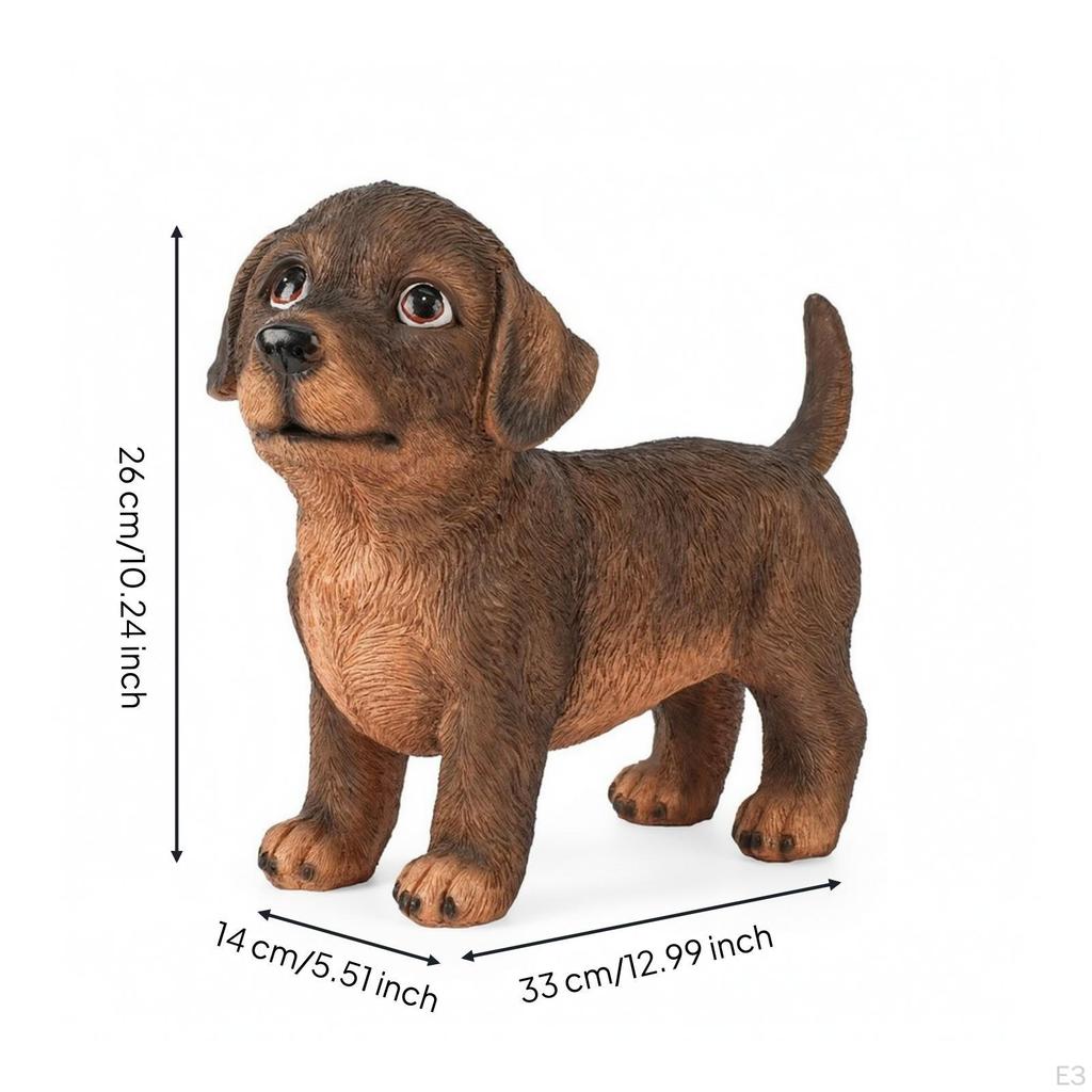 Animal Sculpture Realistic Outdoor Statue Naturalistic Decorative Figurine for Gardeners,