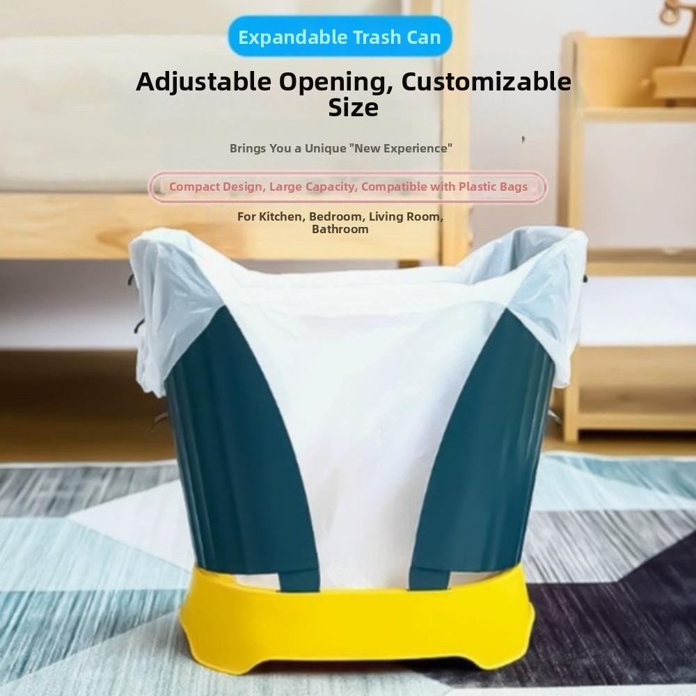 Plastic Expandable Trash Can Large Capacity Trash Bin Collapsible Waste Basket Bedroom