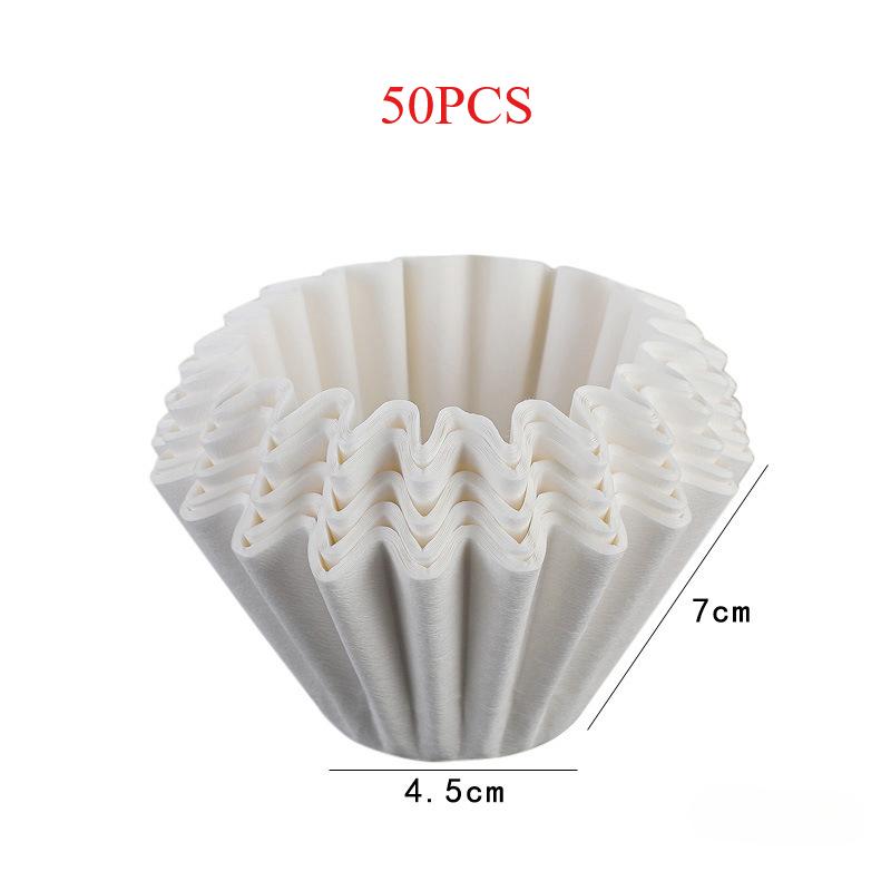 Coffee Filter Cups Crystal Eye Pour Over Wave Coffee Dripper Coffee Maker Flat Bottom Increase Uniformity Barista Tools