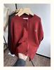 Xiao Wang's Winter Korean-Style Loose Plus Size Casual Knitted Cardigan Sweater