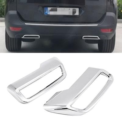 Für Peugeot 3008 II 5008 T87 2017-2021 Auto Heckauspuff Schalldämpfer Endrohr Endrohr Aufkleber Abdeckung Zubehör Dekor Trim