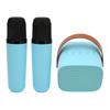 Karaoke Machine Multifunction Stereo Sound Portable   Speaker with 2 Wireless Microphones for Home Party KTV