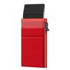 RFID-Protective Ultra-Thin Aluminum Card Holder - Anti-Skimming Metal Sleeve with Side Push Design.