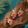 Elk Christmas  Jewelry Set Santa Xmas Dangle Earring Unique   Gift