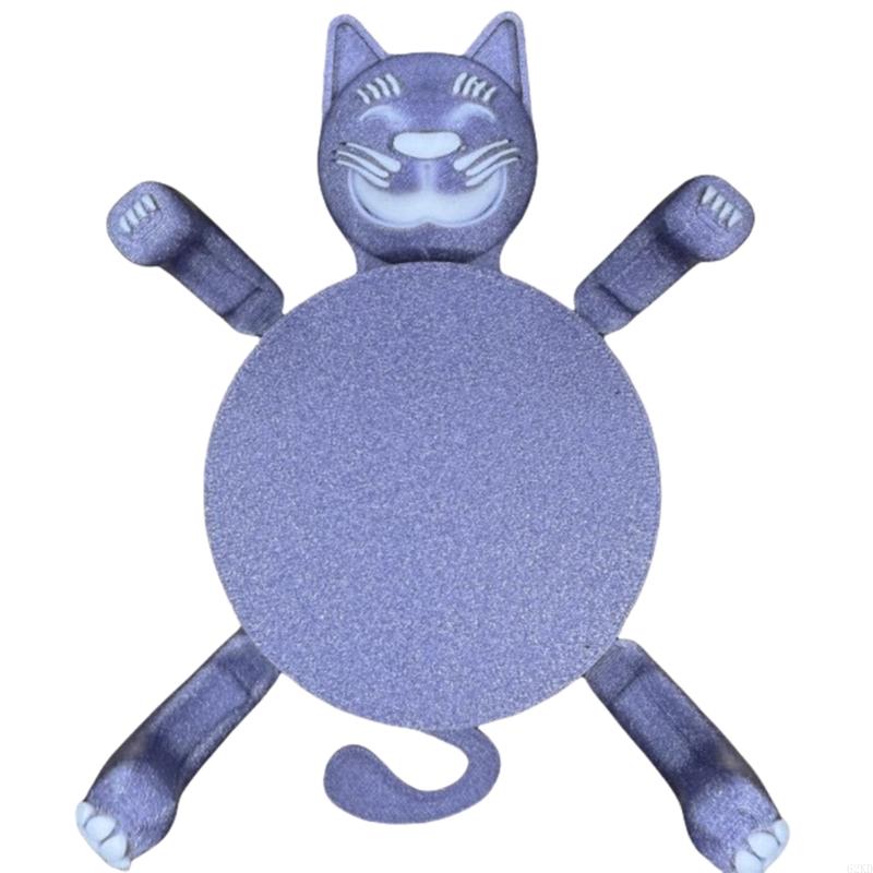 62KD Creative Cats Coasters Drink Holder Elegant Coffee Table Decors Nonslip Cup Mat Housewarmings Gift For Pet Lover