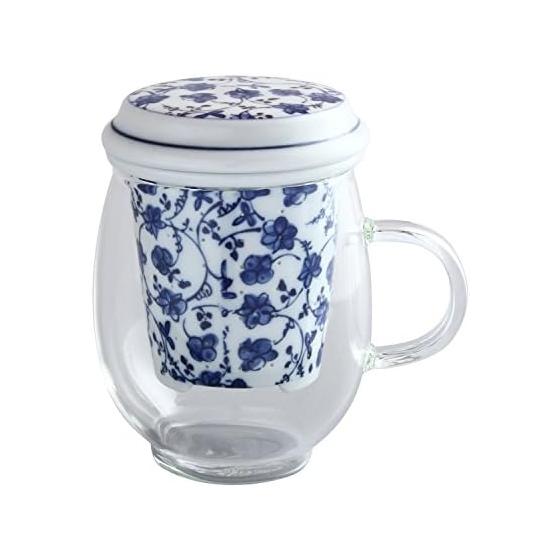 Стильная кружка Toyo Ceramics Arita Ware Cerando Glass Flower Arabesque IW-002