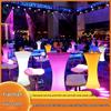 LED Colorful Round Bar Table with Customizable Luminous Display