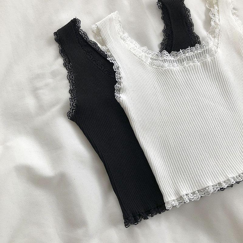 Tank Tops Women Plain Lace Up Crop Tank Top for Women Basic Solid Sexy Crop Tops Square Neck Plain Crop Tops Summer