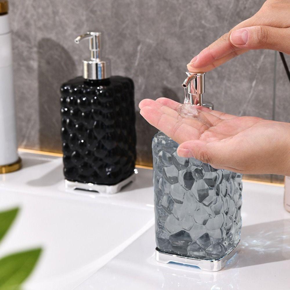 430ml Láhev na pleťové mléko Průhledná Tekuté mýdlo na ruce Luxusní Dávkovač mýdla Koupelna