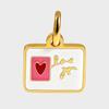 Charm Pendant Enamel Camera Lipstick Card Love Cubic Zirconia Jewelry Making for Women 316l Stainless Steel Charms