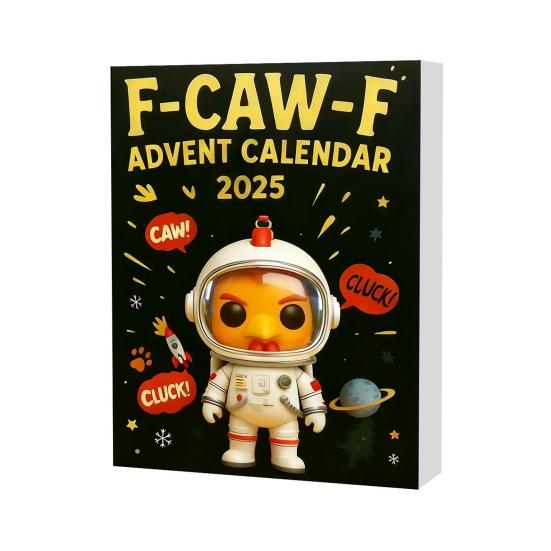 2025 Christmas Advent Calendar with Mini Chicken Ornaments 24-Day Countdown Box for Family Fun And Festive Atmosphere