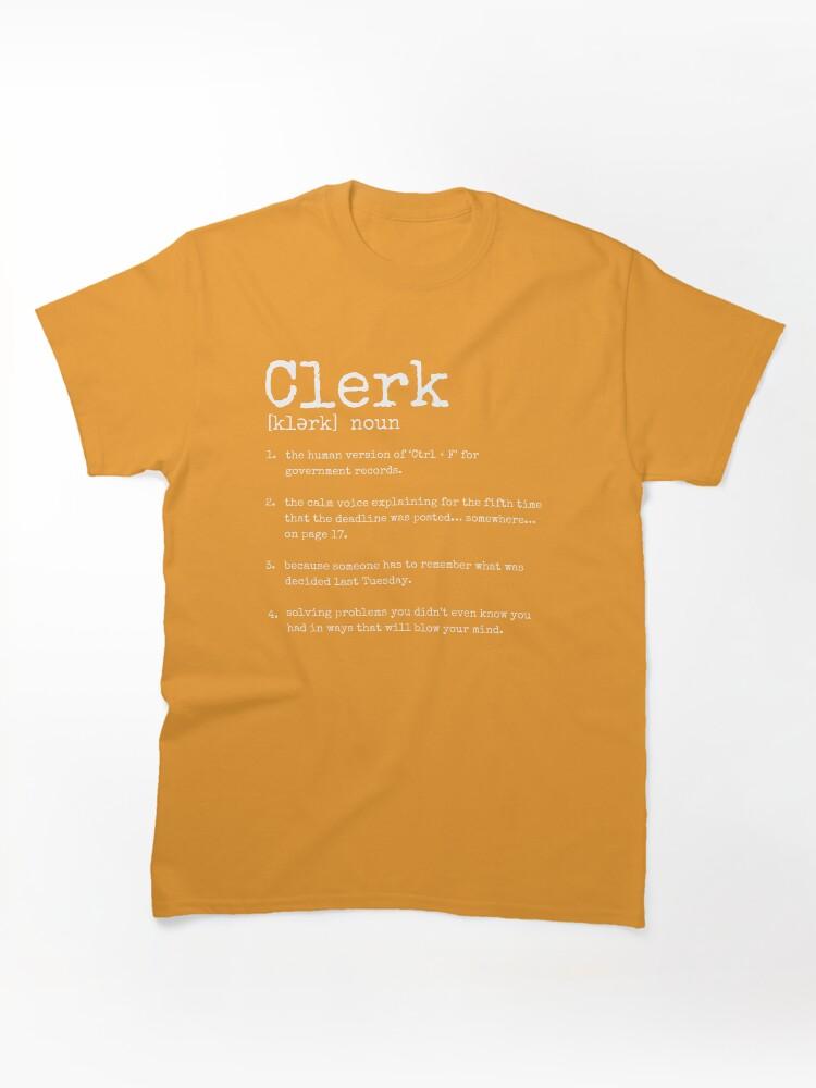 Clerks Clerk Definition in white Classic T-Shirt