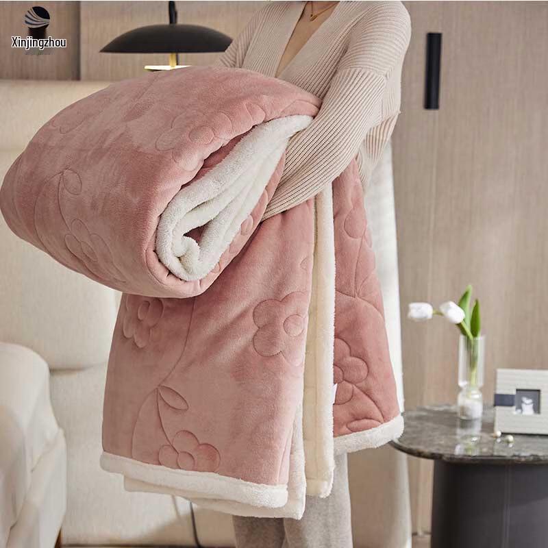 Xin Jing Zhou Thickened Double-Sided Fleece Blanket